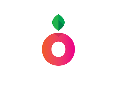 Topfruit Mark - work in progress brand colorful fruit logo mark simple wip