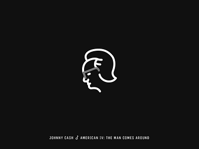 Icon Cover (Johnny Cash, American IV: The Man Comes Around) album cover head icon johnny cash man