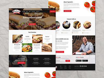 Capriotti's design ui