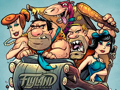 Flintstones Parody Copyright Copy cartoon cartoony classic fun parody series television the flintstones tribute tv