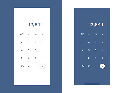 Daily UI #004 - Calculator blue calculator daily ui equation ios maths minimal simple