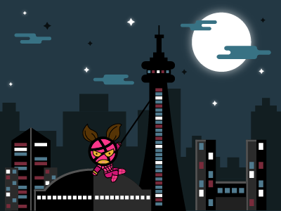 Dribbble Girl city debut dribbble girl illustration power toronto
