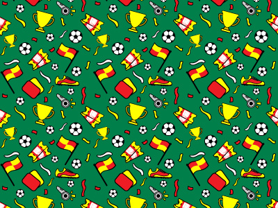 Football Pattern adobe illustrator flat design football illustration line art pattern sport surface design vector wallpaper world cup