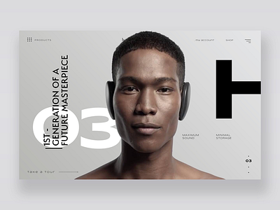 Human (Ui redesign concept) graphic design minimal music technology ui ui design uiux ux web design