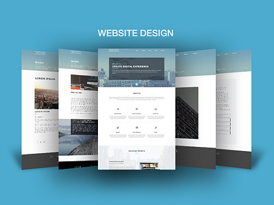 Website Layout Design Showcase Mock Up Psd illustrator cc photoshop cc