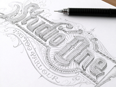 Studio One sketch hand lettering one schmetzer sketch studio tattoo