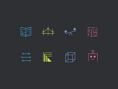 Philosophy Icons iconography icons line art
