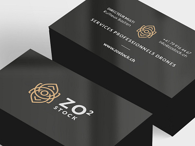 Visite card - drone campany brand copter drone graphic identity logo
