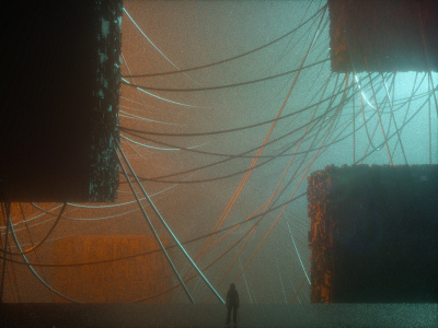 Solstice 3d art c4d light