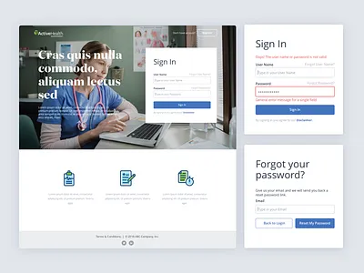 Medical Product landing page design ui design ux design