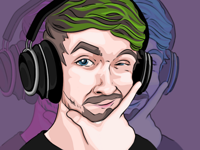 Jacksepticeye art digital art illustration jacksepticeye portrait youtube