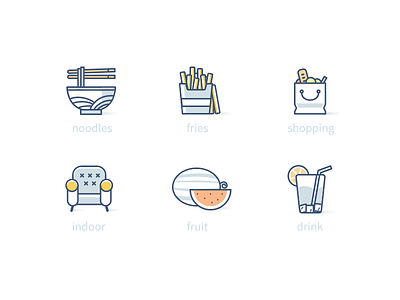 Icon app china drink food icon illustration line noodles outline ui vector website