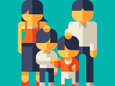 MY BELOVED FAMILY 8 baby family geometry kid love minimal minimalism nemury parent patchworkapp