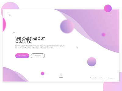 Clean UI clean landing page ui ux