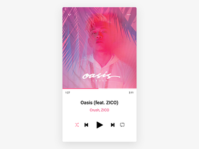 DailyUI 009 - Music Player app design dailyui ui design