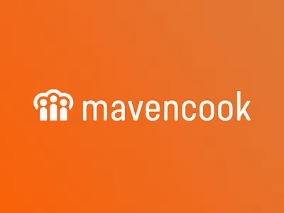 Mcook Full branding chef cooking food icon logo minimal vector