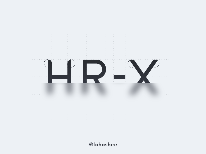 HR-X brand font logo vi