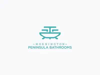 Mornington Peninsula Bathrooms bathroom decoration design logo luxury. elegant minimalist modern simple