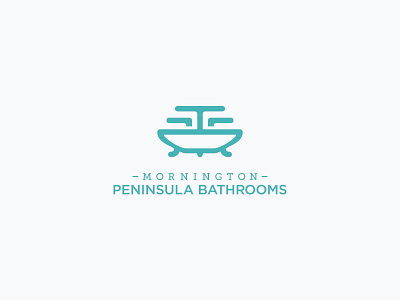 Mornington Peninsula Bathrooms bathroom decoration design logo luxury. elegant minimalist modern simple