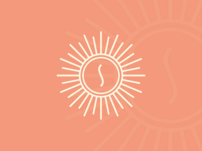 Solah | Secondary Brand Mark brand branding graphic design healing health logo mark massage rays sun type typography