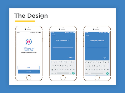 Health App Design app design health