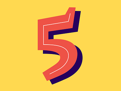 32. 5 36days 36days 5 36daysoftype 36daysoftype05 inline lettering sans serif shadow vector