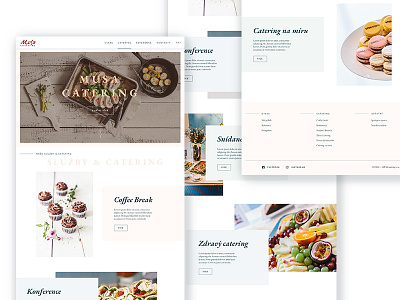 Catering Site foodies sketch webdesign