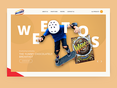 Weetabix Concept ui ux website