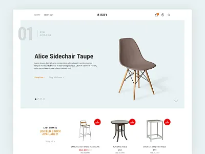 Bespoke Furniture Website furniture landing page website website design