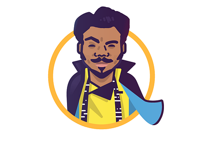 Rappers Delight 07 childish gambino hip hop icon illustration lando lando calrissian may the 4th music rapper star wars