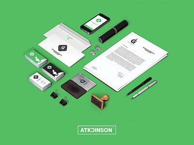 Green Light Management Luxembourg branding business cards envelope graphic design identity letterhead logo nsjatkinson smartphone stamp stationery