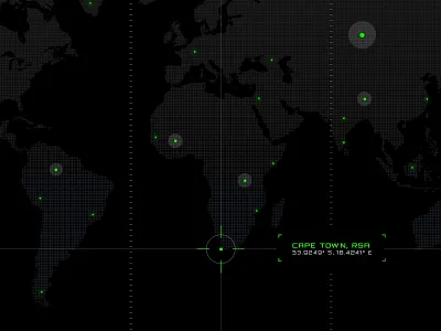 Sci-Fi Map Detail concept design detail interface map sci fi ui