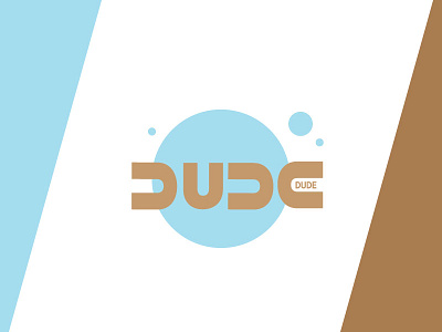 Dude Logo Idea blue brown dude icon logo