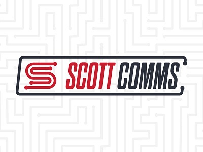 Scott Comms black c comms communications logo red s scott simple telecommunications