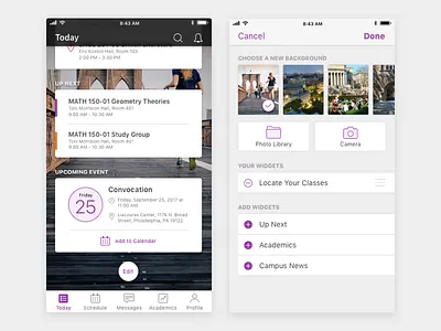 Student Mobile App Edit Screen v2 mobile design product design ui design ux design visual design