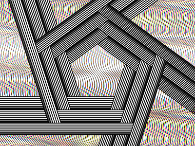 2018 May 04 - Daily Vectors art black and white blend blend tool daily fivebyfive fives pentagon shapes vector