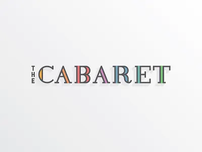 Cabaret Unused A cabaret color logo type