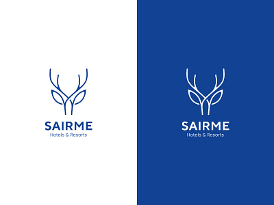 Sairme animal deer ears helix horns leafs logo nature tree