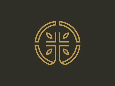 Bloom Church bloom brand brand identity branding church cross icon leaves logo logo design symbol