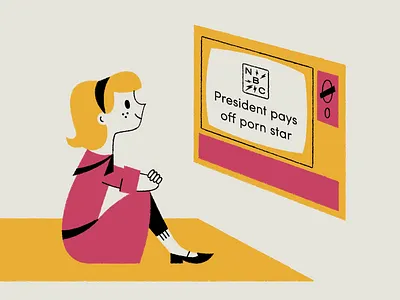 Family Values character art character design conservative family values illustration mid century nbc republicans retro television trump tv