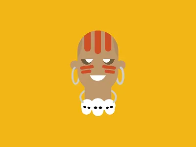 No.3 – Dhalsim character design cute dhalsim flat colour illustration product designer retro street fighter typography vector yellow
