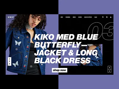 UNIF | Page redesign concept app brutalism clean clothing design ecommerce exclusive homepage modern shop store