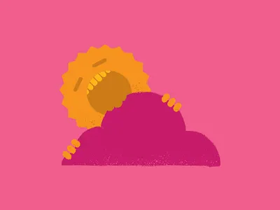 Funday birthday bright childrens book clouds daughter girl illo illustration spring summer sun