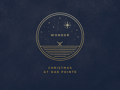 Wonder branding christmas church nativity texture