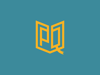 PQ Book Logo book books brand library logo logogram read