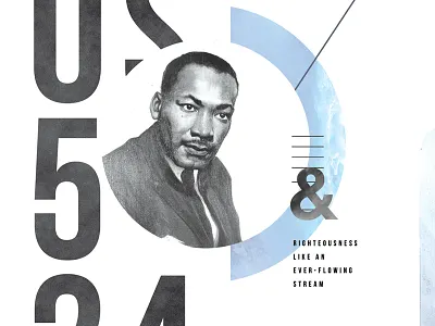 Amos Poster amos collage design martin luther king poster typography