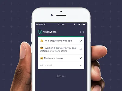 Progressive Web App mobile pwa ui web