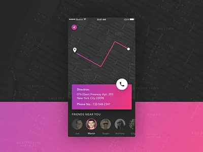 Map App Concept app design ios map ui