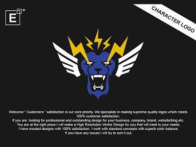 Roar Thunderbold bold character lion logo roar thunder thunderbold wings