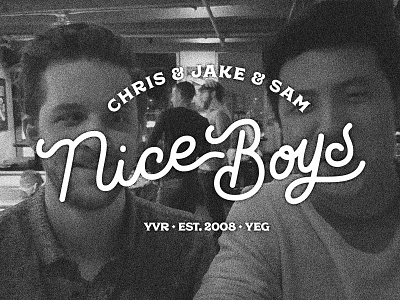 Nice Boys branding edmonton lettering script type typography vancouver wordmark